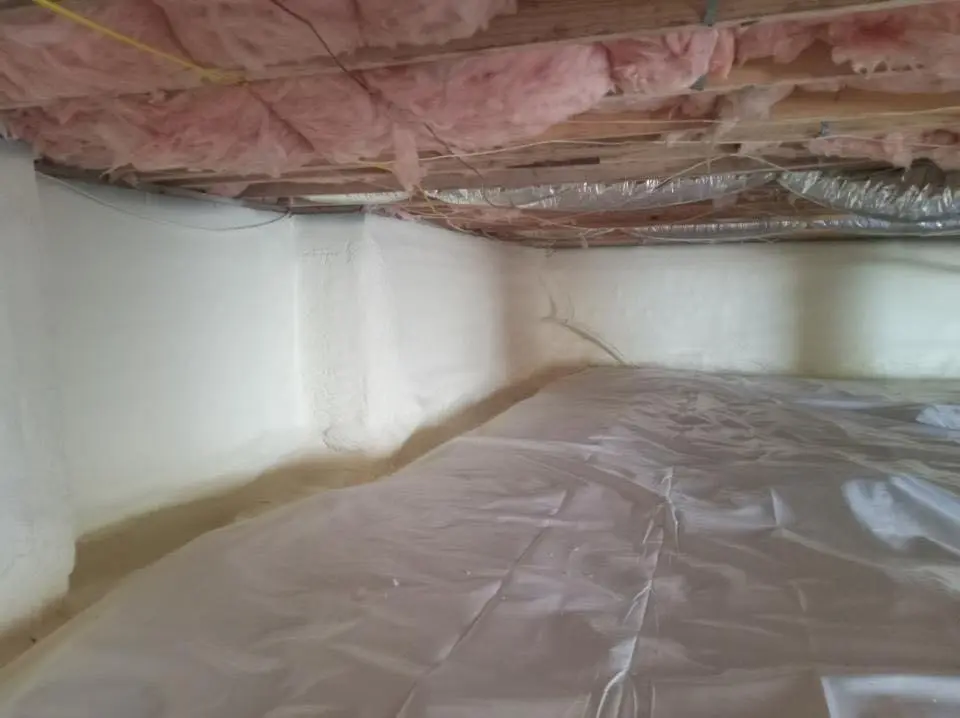 Crawl space encapsulation with closed-cell spray foam for Attic Insulation in Lodi